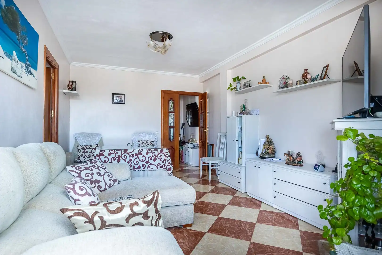 Sala de estar de Piso en venta en  Sevilla Capital