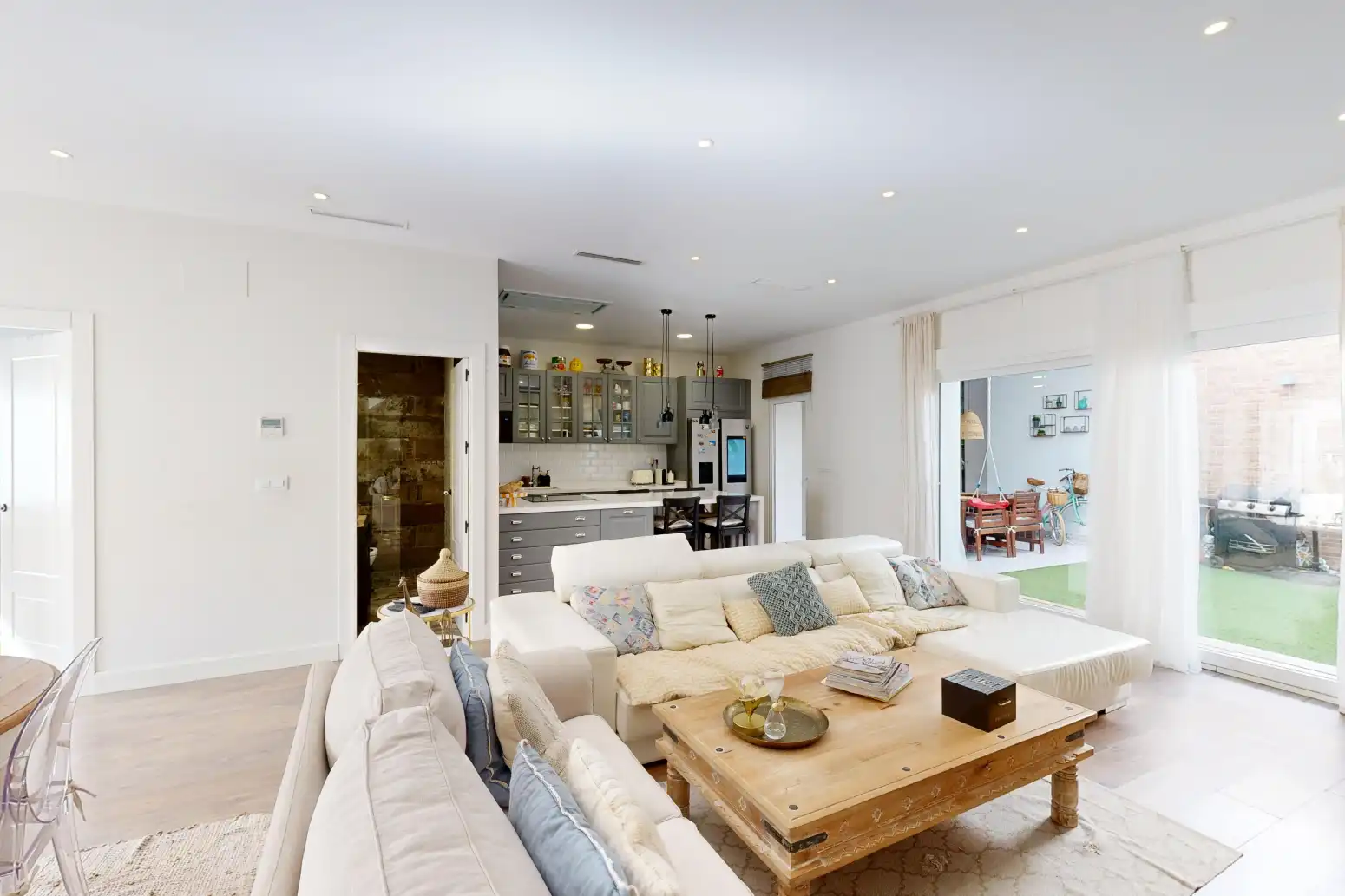 Living room of Houses for sale in Cartagena  with Air Conditioner, Parquet flooring and Terrace