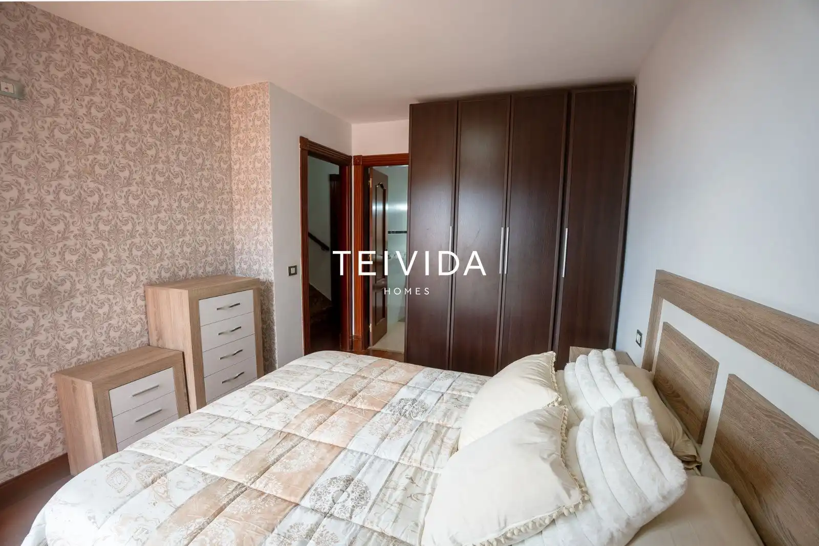 Schlafzimmer von Wohnung zur Miete in Adeje mit Klimaanlage, Terrasse und Möbliert