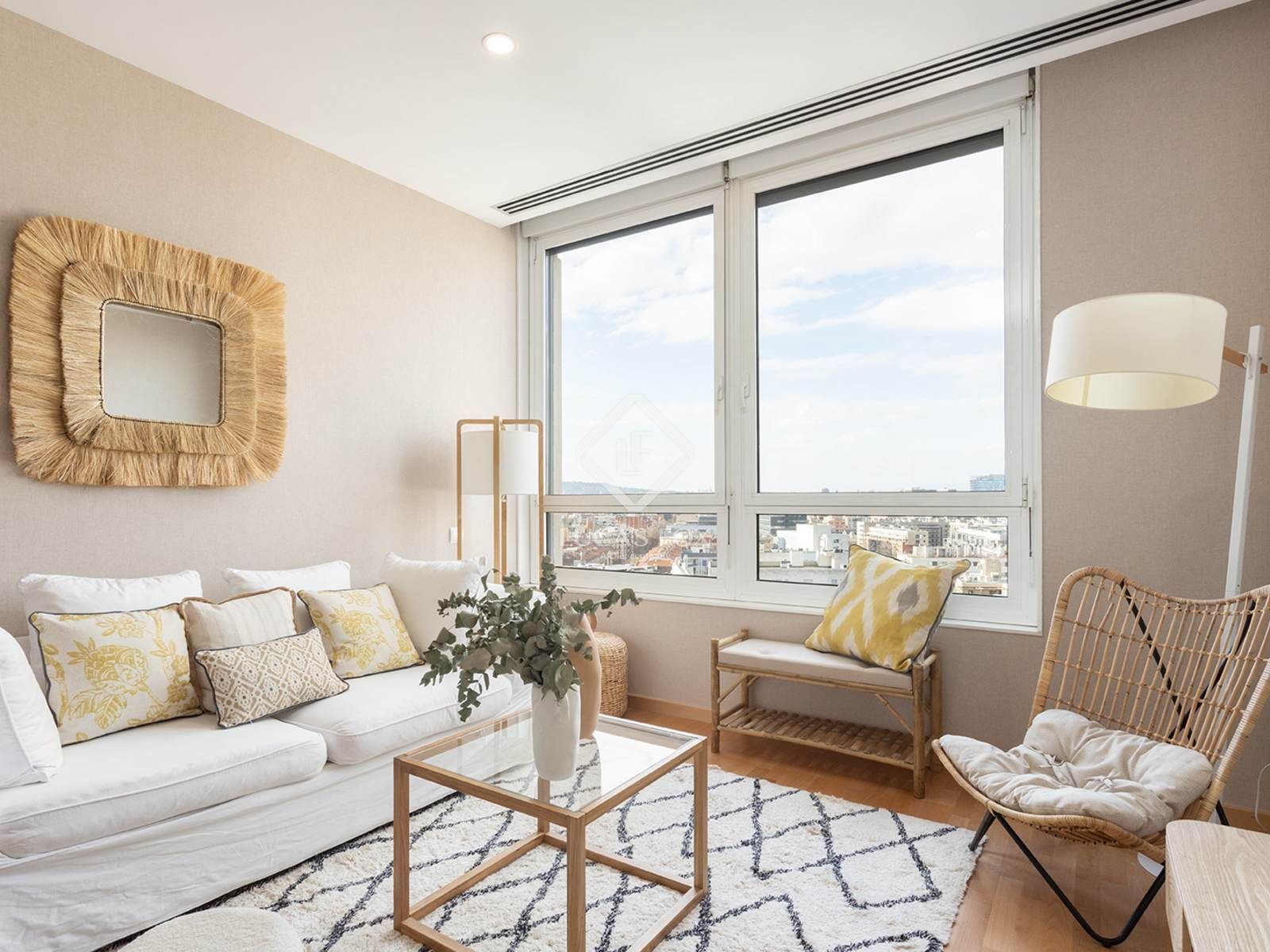 Sala d'estar de Pis de lloguer en Sant Pere de Ribes amb Aire condicionat, Calefacció i Moblat