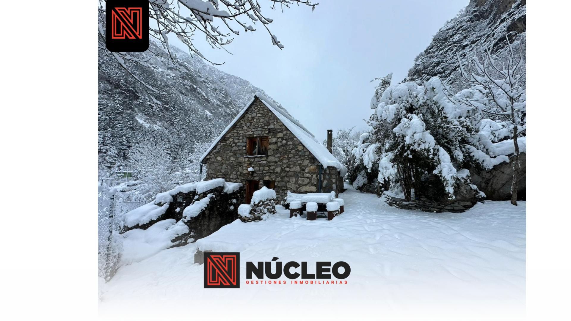 Außenansicht von Country house zum Verkauf in Bielsa mit Privatgarten, Möbliert und Ofen