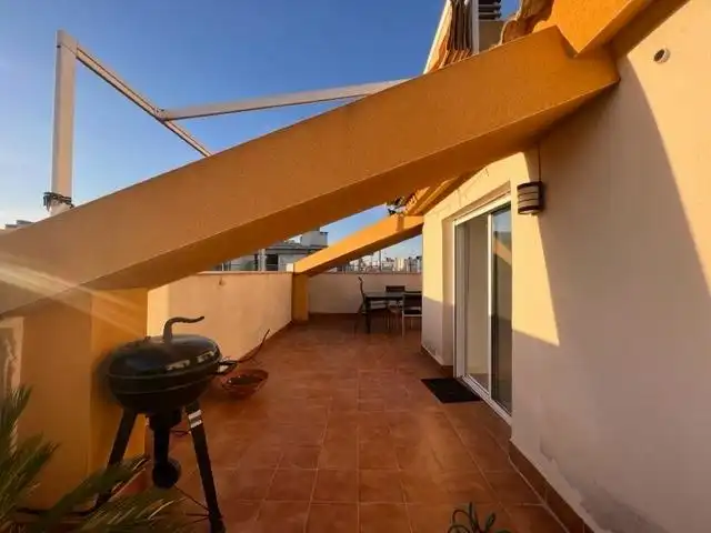 Terrasse von Dachboden zur Miete in Murcia mit Klimaanlage, Heizung und Terrasse