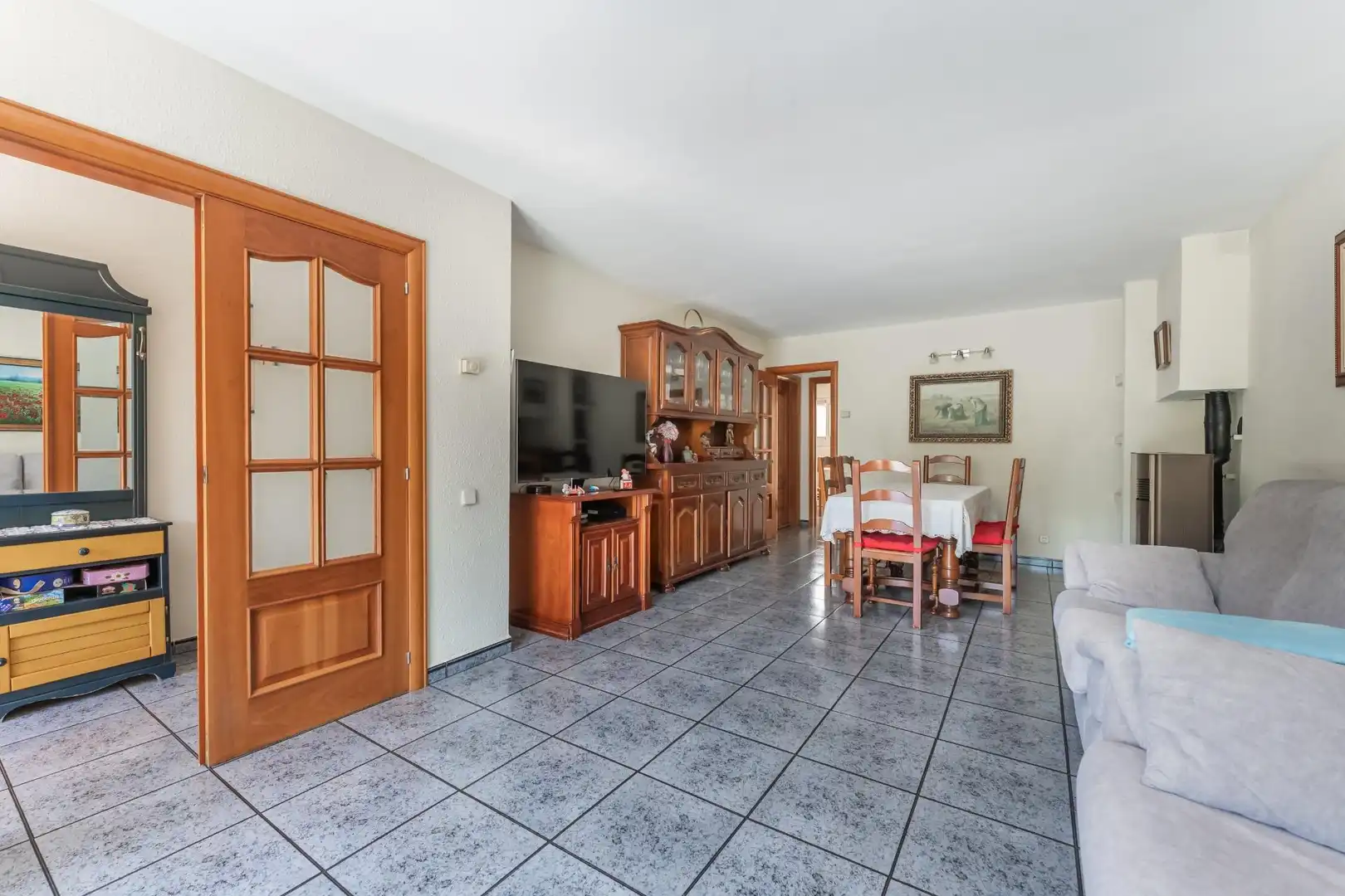 Sala de estar de Casa adosada en venta en Montmeló con Terraza