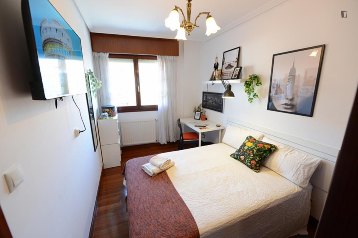 Bedroom of Apartment to share in Bilbao   with Furnished, Oven and Washing machine