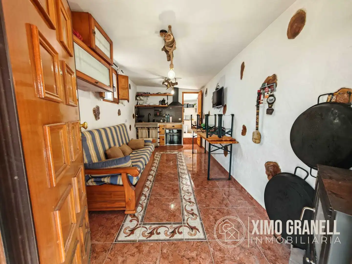 Sala d'estar de Casa o xalet en venda en Chóvar amb Calefacció i Moblat