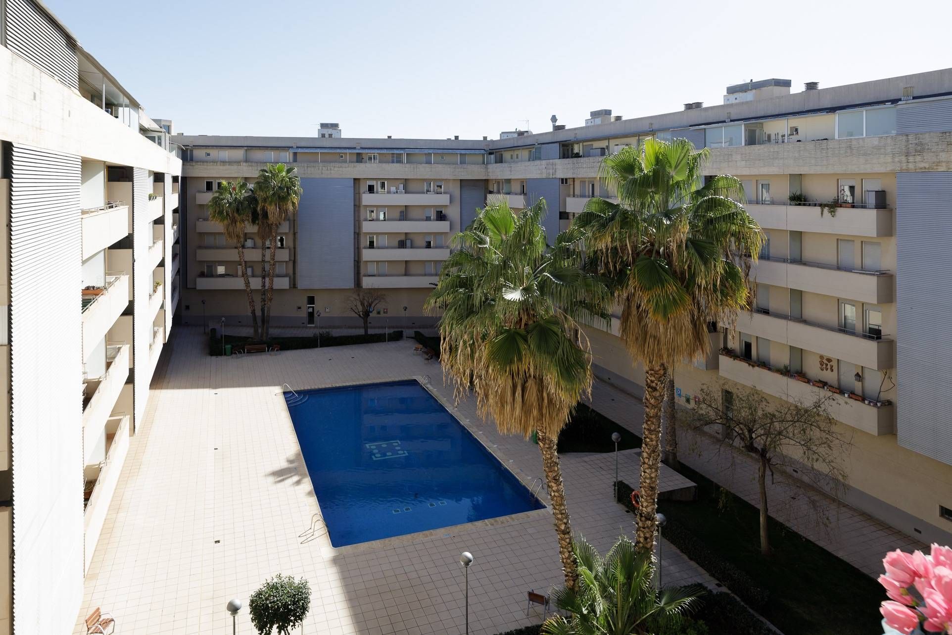 Piscina de Apartament de lloguer en  Palma de Mallorca amb Calefacció, Jardí privat i Terrassa