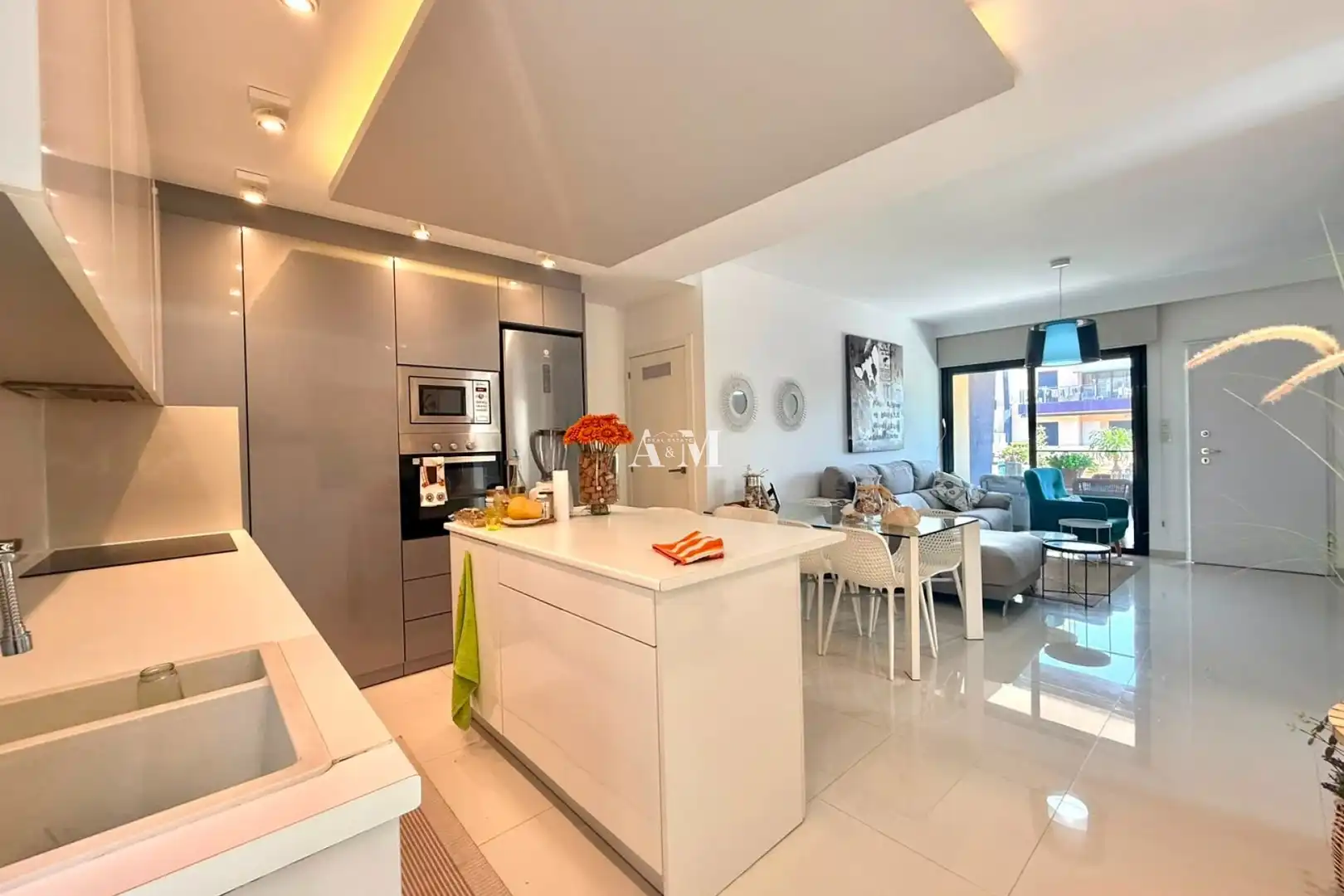 Kitchen of Flat for rent in Pilar de la Horadada  with Heating, Private garden and Terrace