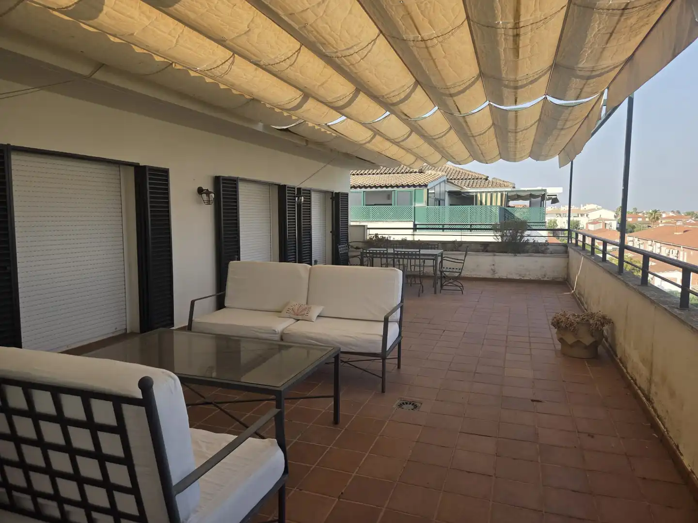Terraza de Ático de alquiler en Badajoz con Aire acondicionado, Calefacción y Parquet