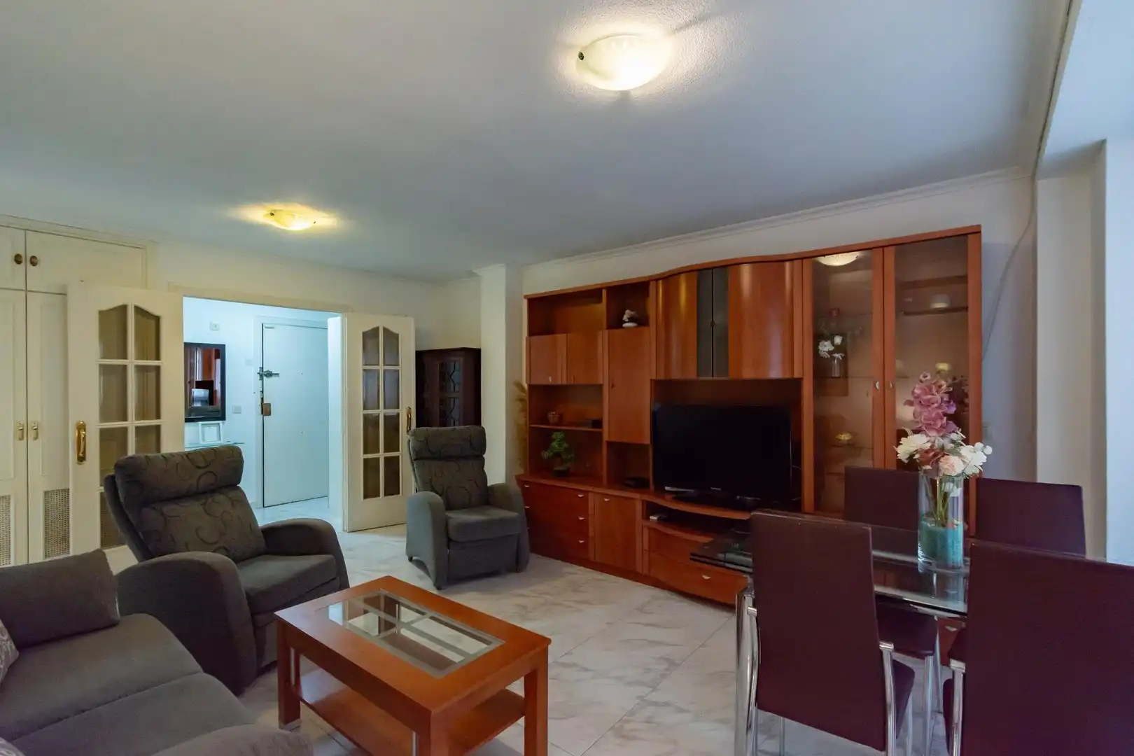 Sala de estar de Piso en venta en Cartagena con Aire acondicionado, Trastero y Amueblado