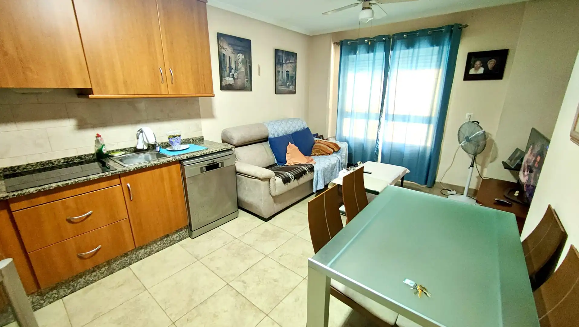 Sala de estar de Piso en venta en Santa Pola con Aire acondicionado, Calefacción y Trastero