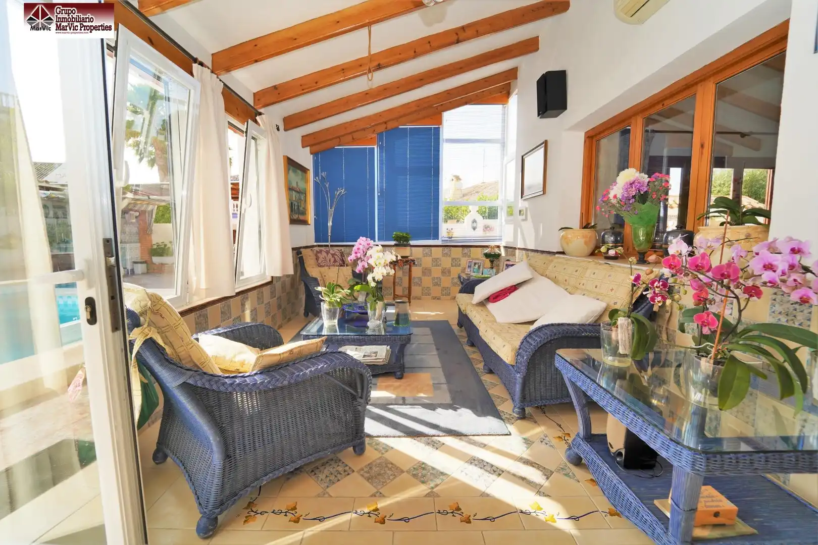 Terraza de Casa o chalet en venta en Benidorm con Calefacción, Jardín privado y Terraza