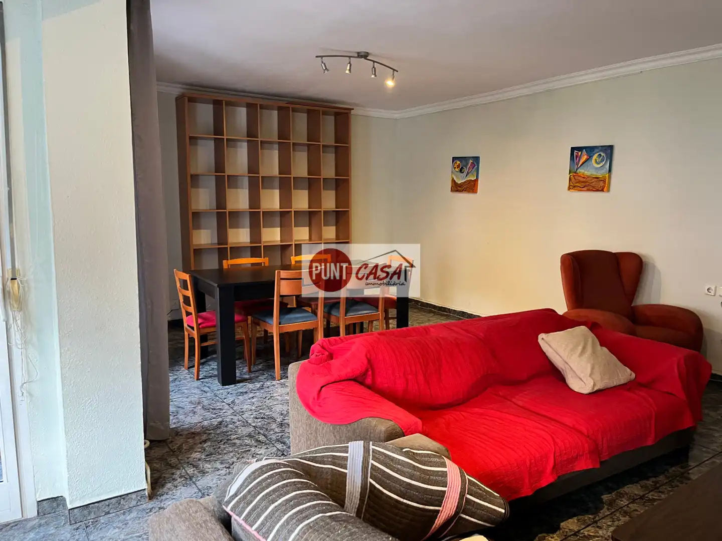 Sala de estar de Piso de alquiler en Lleida con Calefacción, Terraza y Amueblado