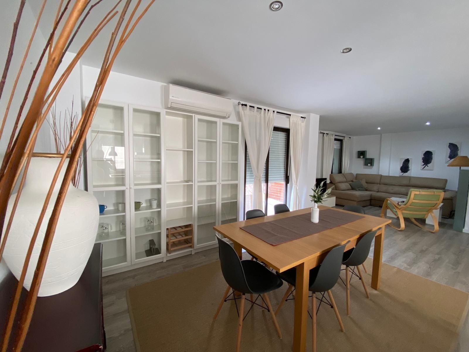 Sala d'estar de Pis de lloguer en Elche / Elx amb Aire condicionat, Calefacció i Balcó