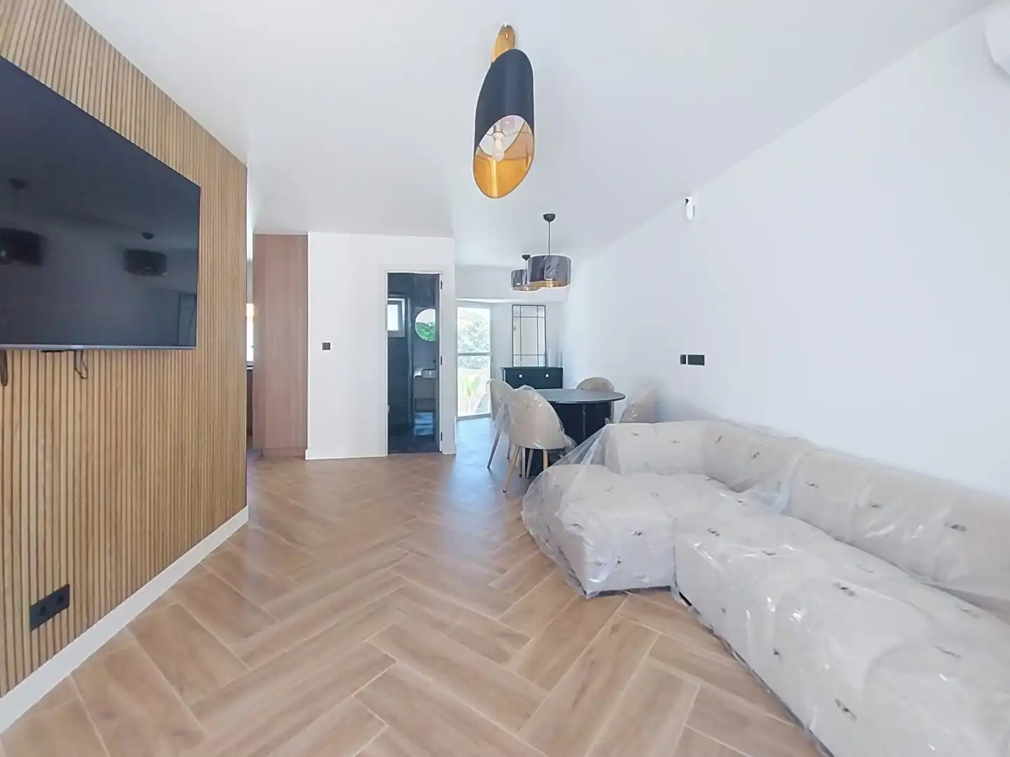 Sala d'estar de Casa o xalet en venda en La Nucia amb Aire condicionat