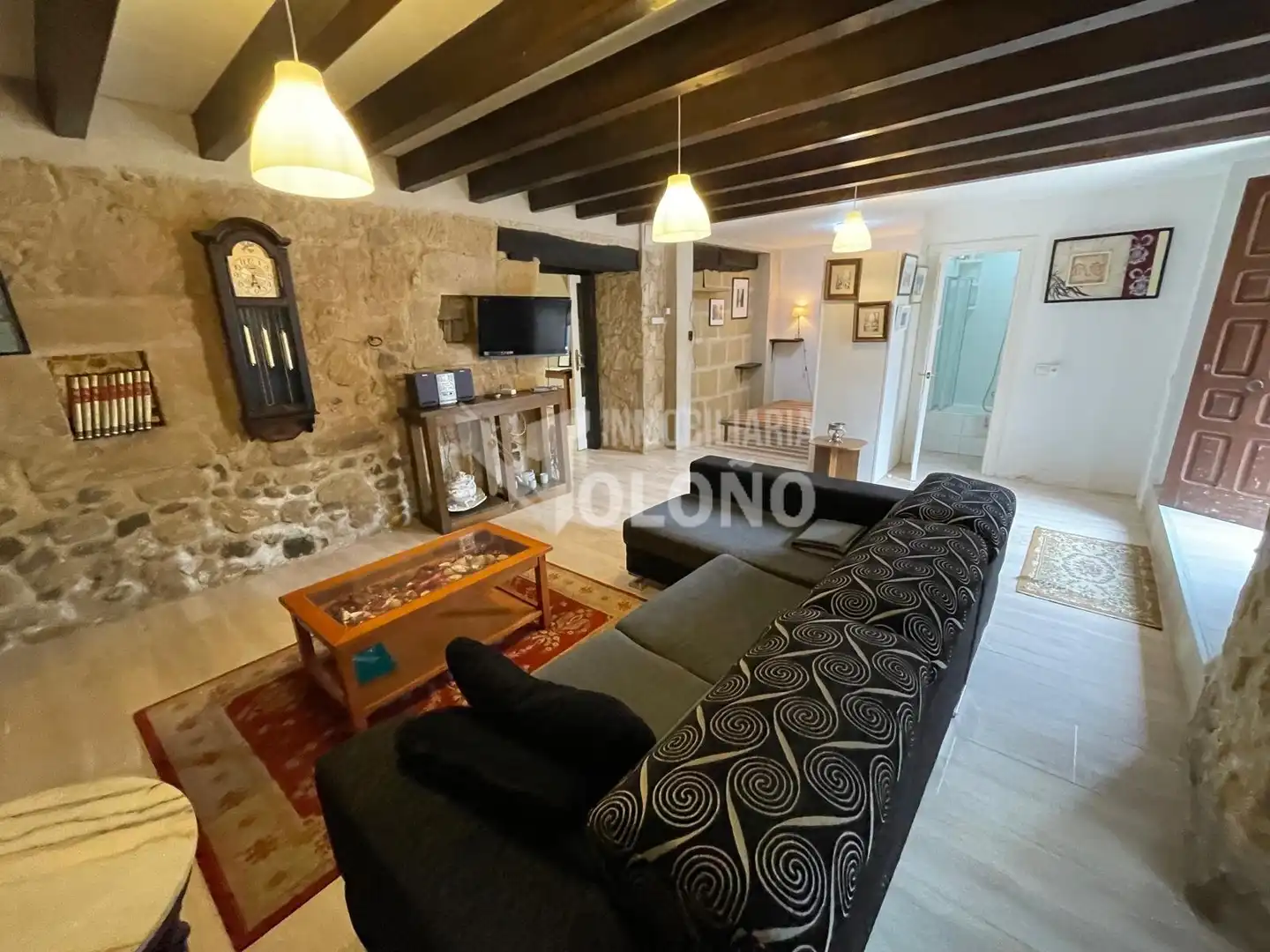 Sala de estar de Casa o chalet en venta en Casalarreina con Calefacción, Trastero y Amueblado