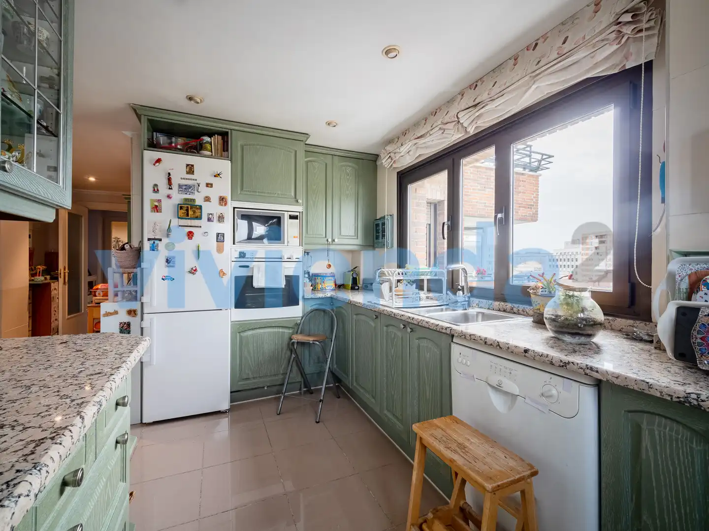 Kitchen of Flat for sale in Madrid  with Air Conditioner, Heating and Terrace