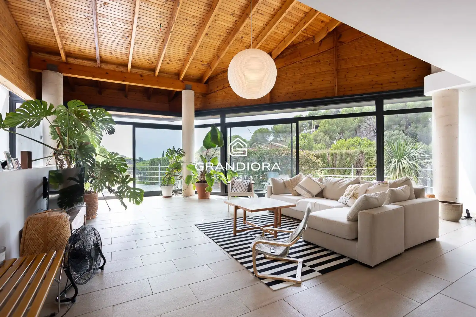 Living room of Houses for rent in Alella  with Swimming Pool