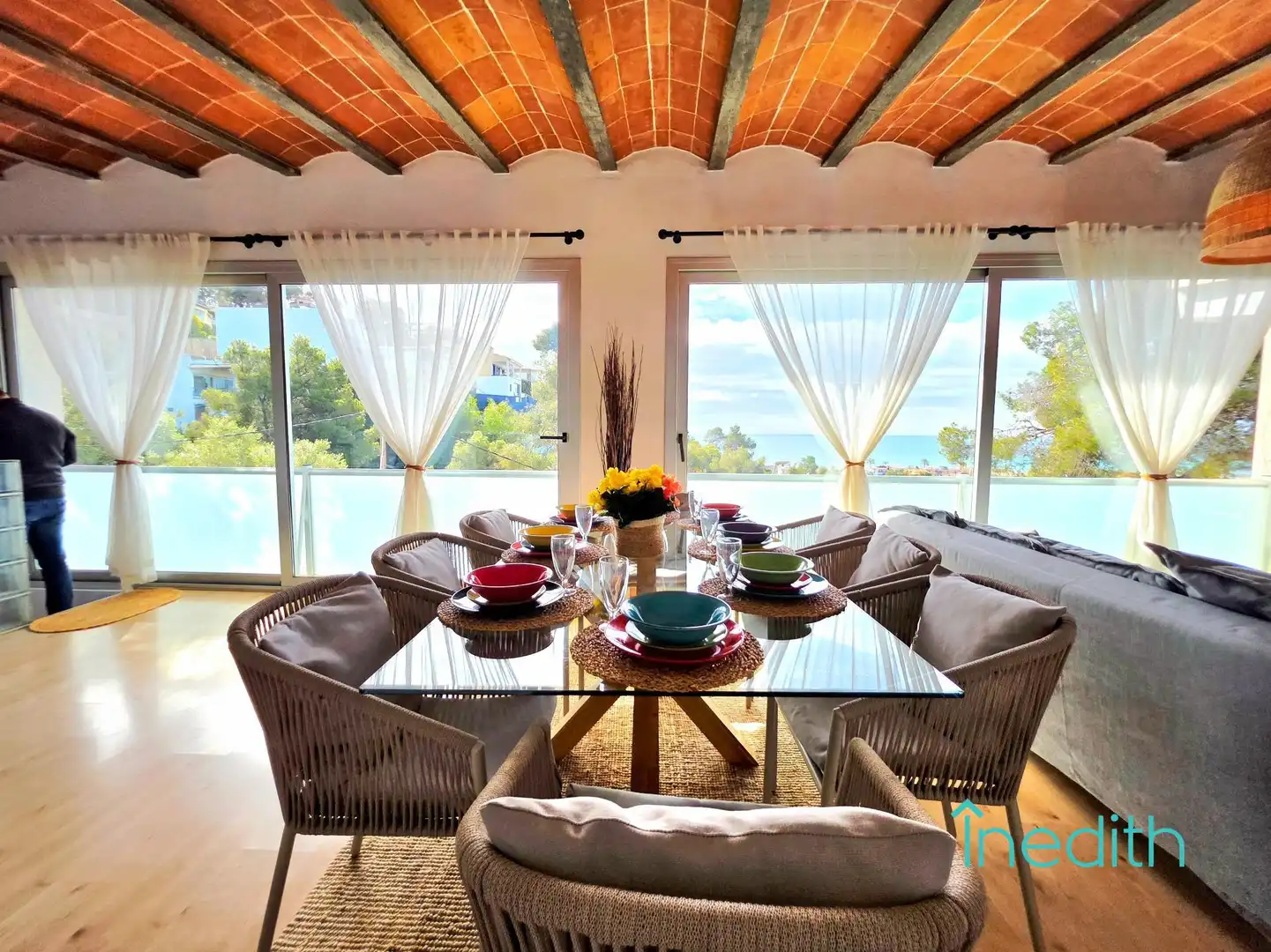 Dining room of Houses for sale in Castelldefels  with Air Conditioner, Heating and Private garden