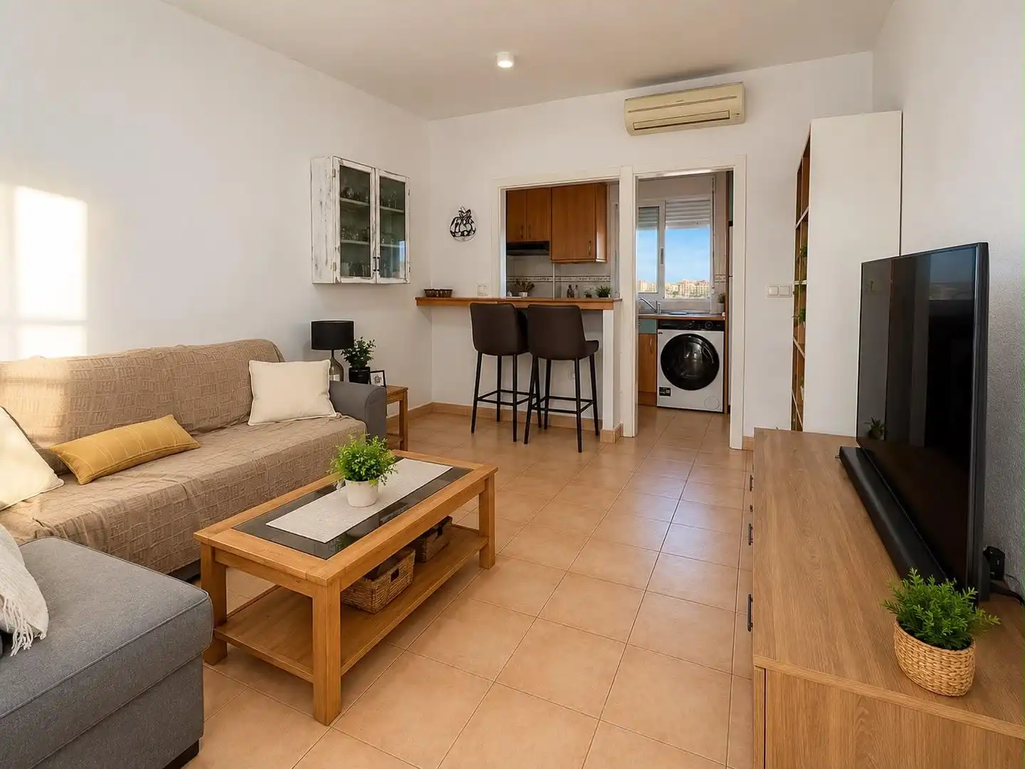 Sala d'estar de Àtic en venda en Cartagena amb Aire condicionat, Terrassa i Piscina comunitària