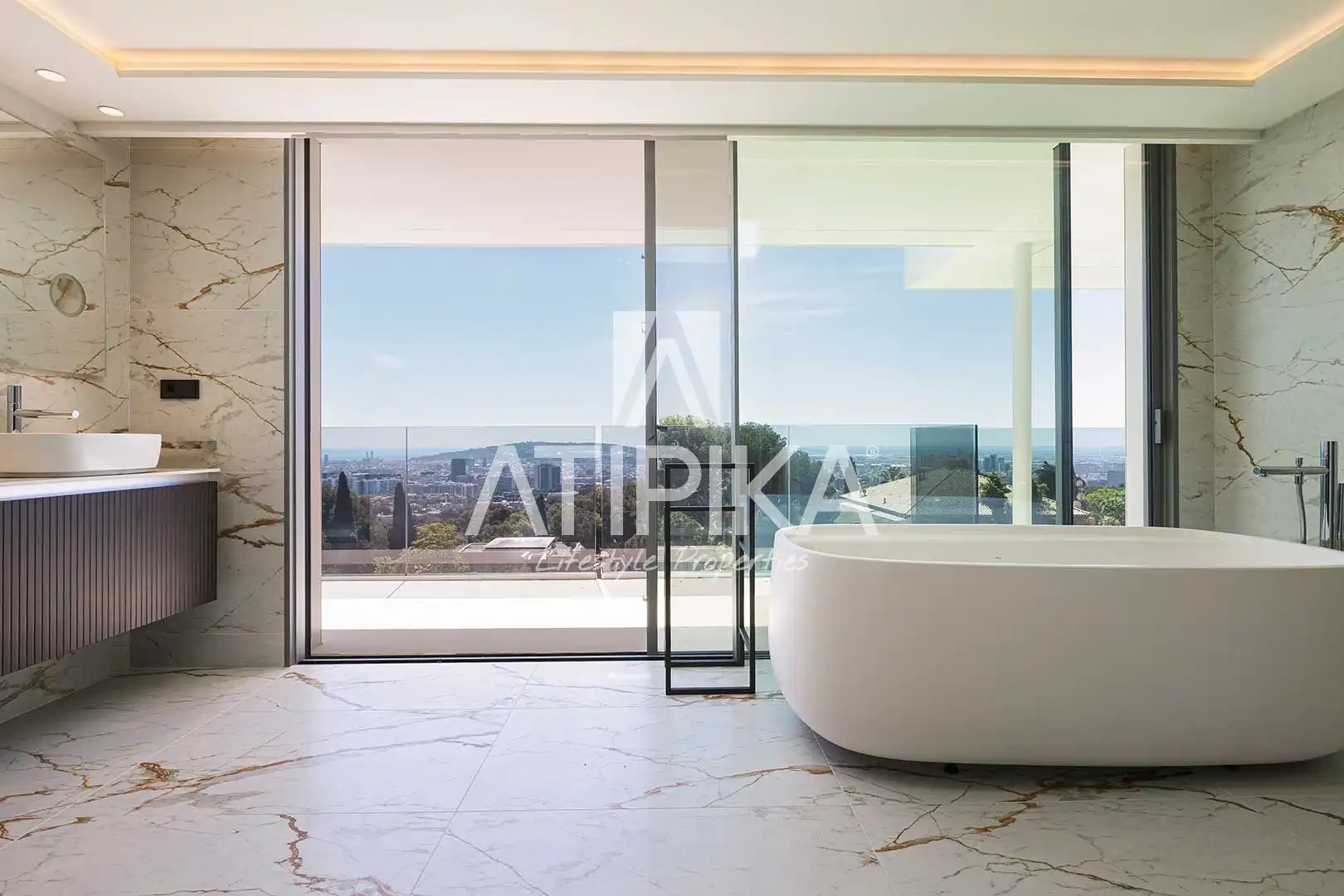 Baño de Casa o chalet en venta en Barcelona con Aire acondicionado, Calefacción y Terraza