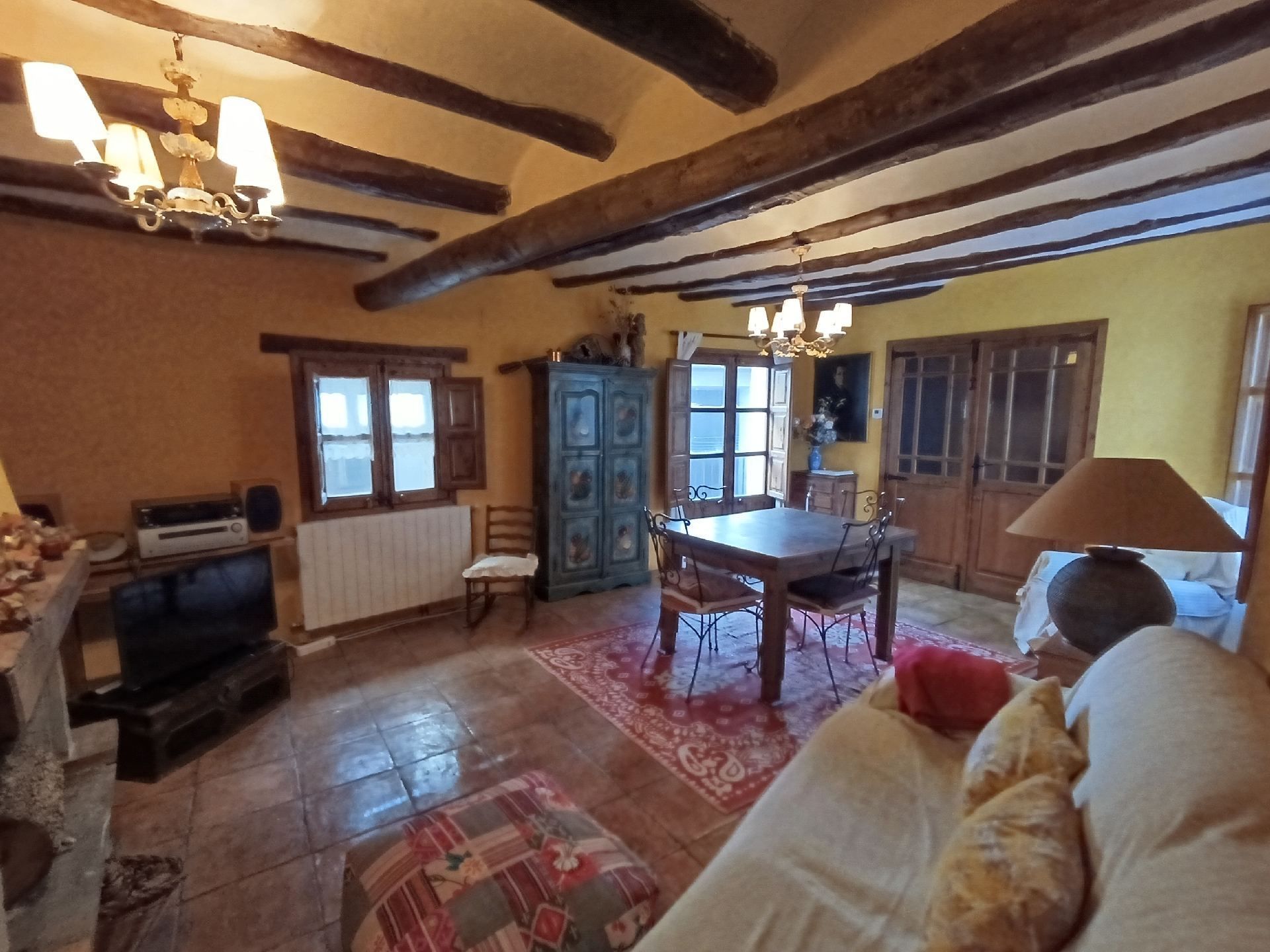 Sala d'estar de Finca rústica en venda en Lascuarre amb Calefacció, Terrassa i Traster