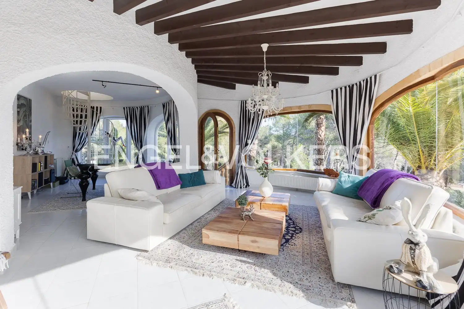 Living room of Houses for sale in Jávea / Xàbia  with Air Conditioner, Heating and Private garden