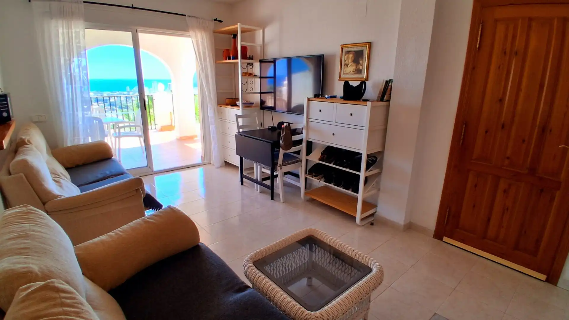 Sala de estar de Casa o chalet en venta en Calpe / Calp con Aire acondicionado, Calefacción y Terraza