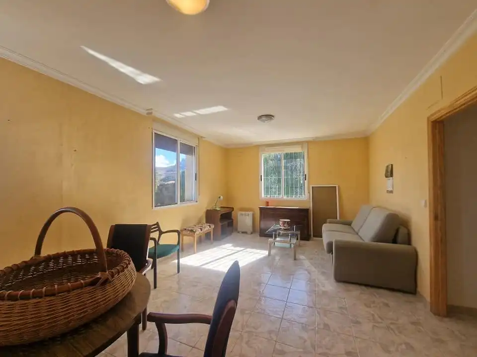 Living room of Flat for rent in Confrides  with Terrace, Furnished and Oven