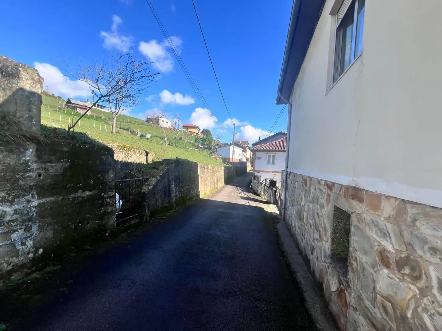 Exterior view of Houses for sale in Langreo  with Heating, Private garden and Furnished
