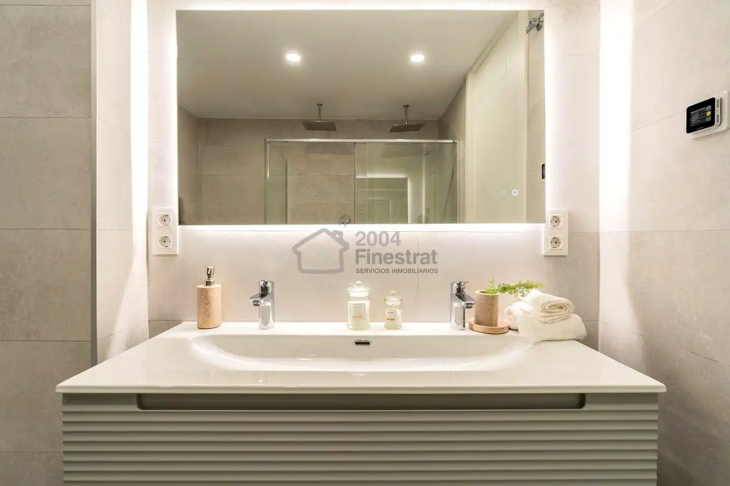 Baño de Casa adosada en venta en La Nucia con Aire acondicionado, Jardín privado y Terraza