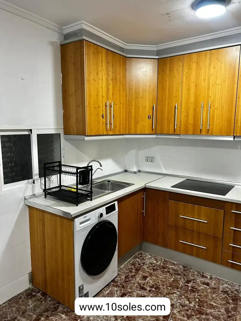 Cocina de Piso de alquiler en Orihuela con Terraza y Amueblado