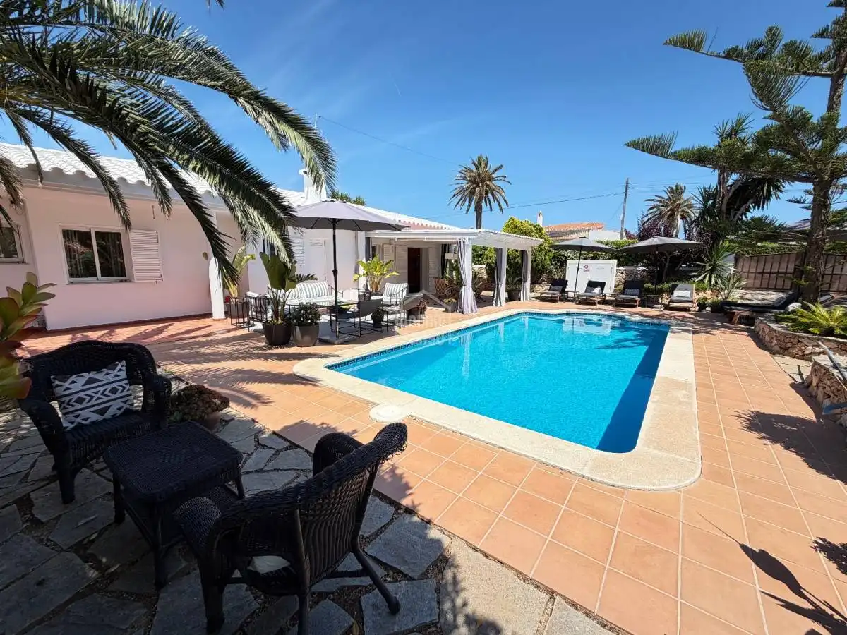 Vista exterior de Casa o chalet en venta en Sant Lluís con Calefacción, Jardín privado y Terraza