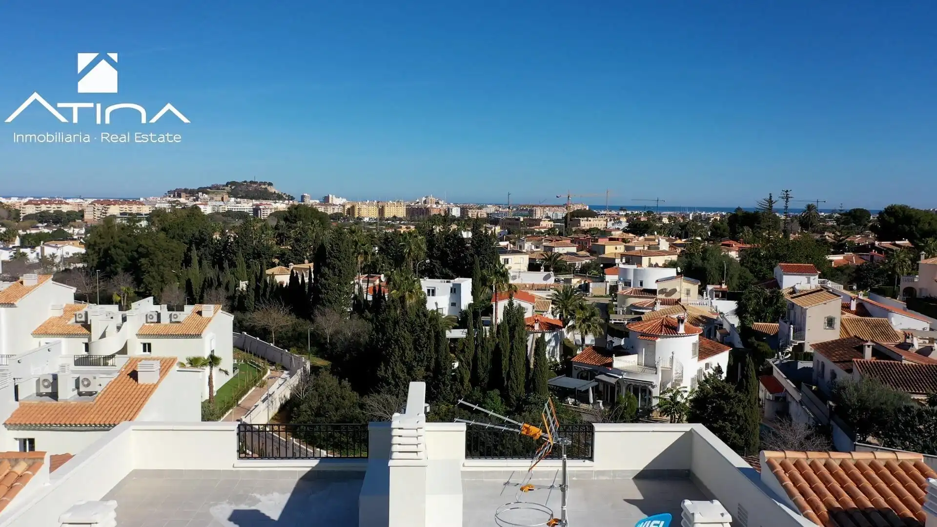 Exterior view of Detached homes for sale in Dénia  with Air Conditioner, Private garden and Terrace