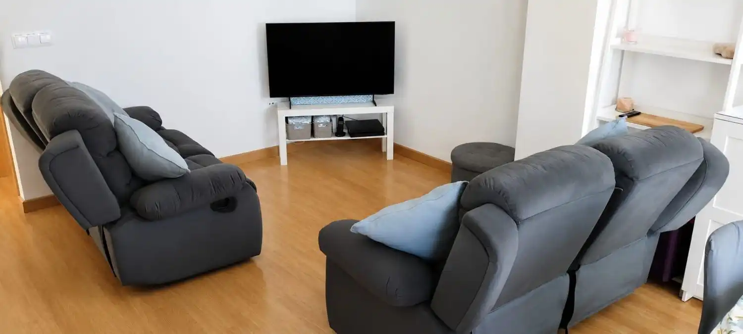 Wohnzimmer von Maisonette zum Verkauf in La Vall d'Uixó mit Klimaanlage, Parkett und Terrasse