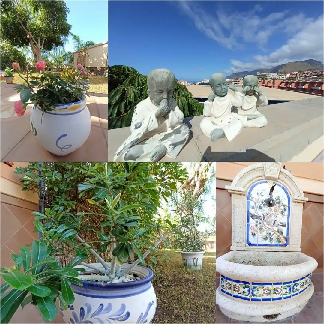 Jardín de Casa adosada en venta en Santiago del Teide con Trastero, Jacuzzi y Piscina comunitaria