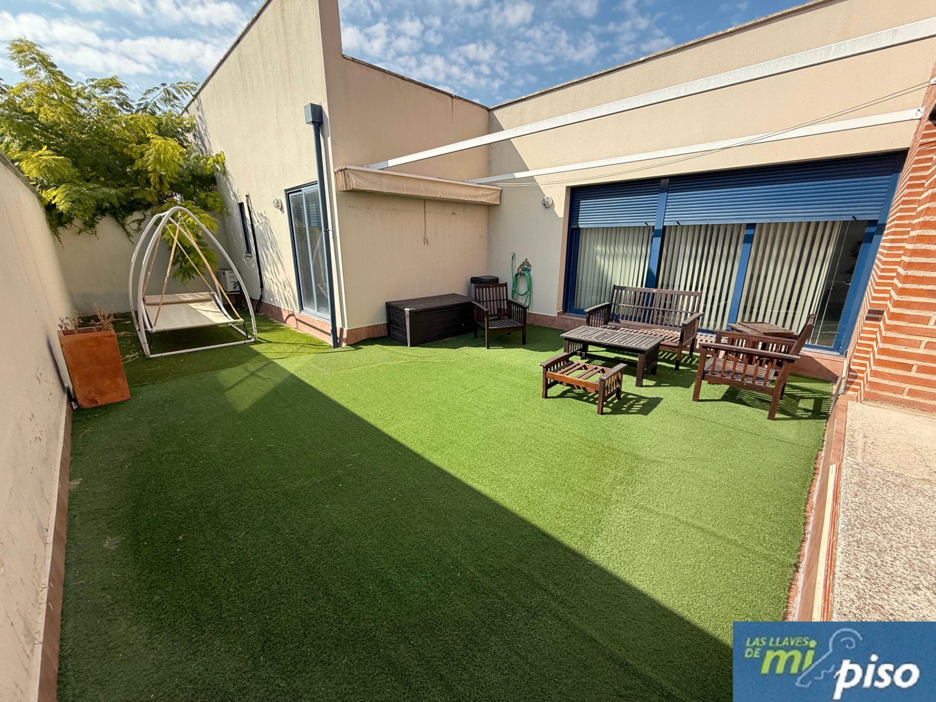 Terrace of Single-family semi-detached for sale in Cabezón de Pisuerga  with Air Conditioner, Heating and Private garden