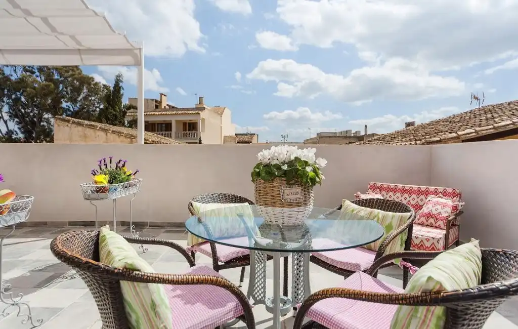 Terrasse von Country house zum Verkauf in Llucmajor mit Klimaanlage, Terrasse und Abstellraum