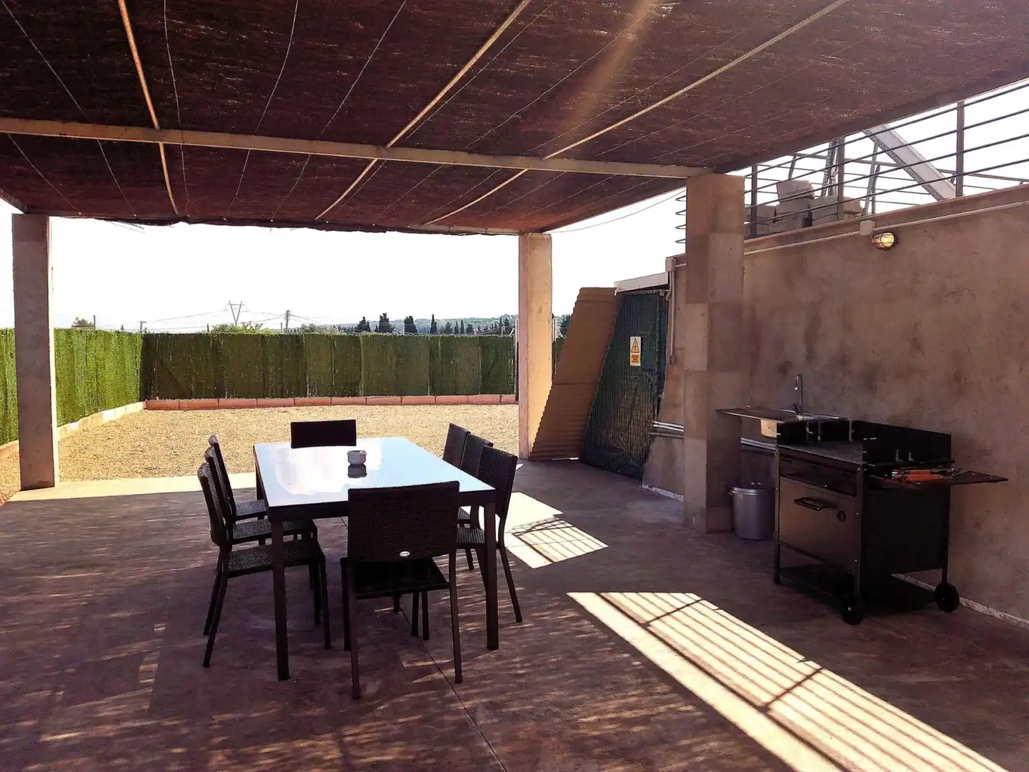 Terrassa de Finca rústica de lloguer en Muro amb Aire condicionat, Calefacció i Jardí privat