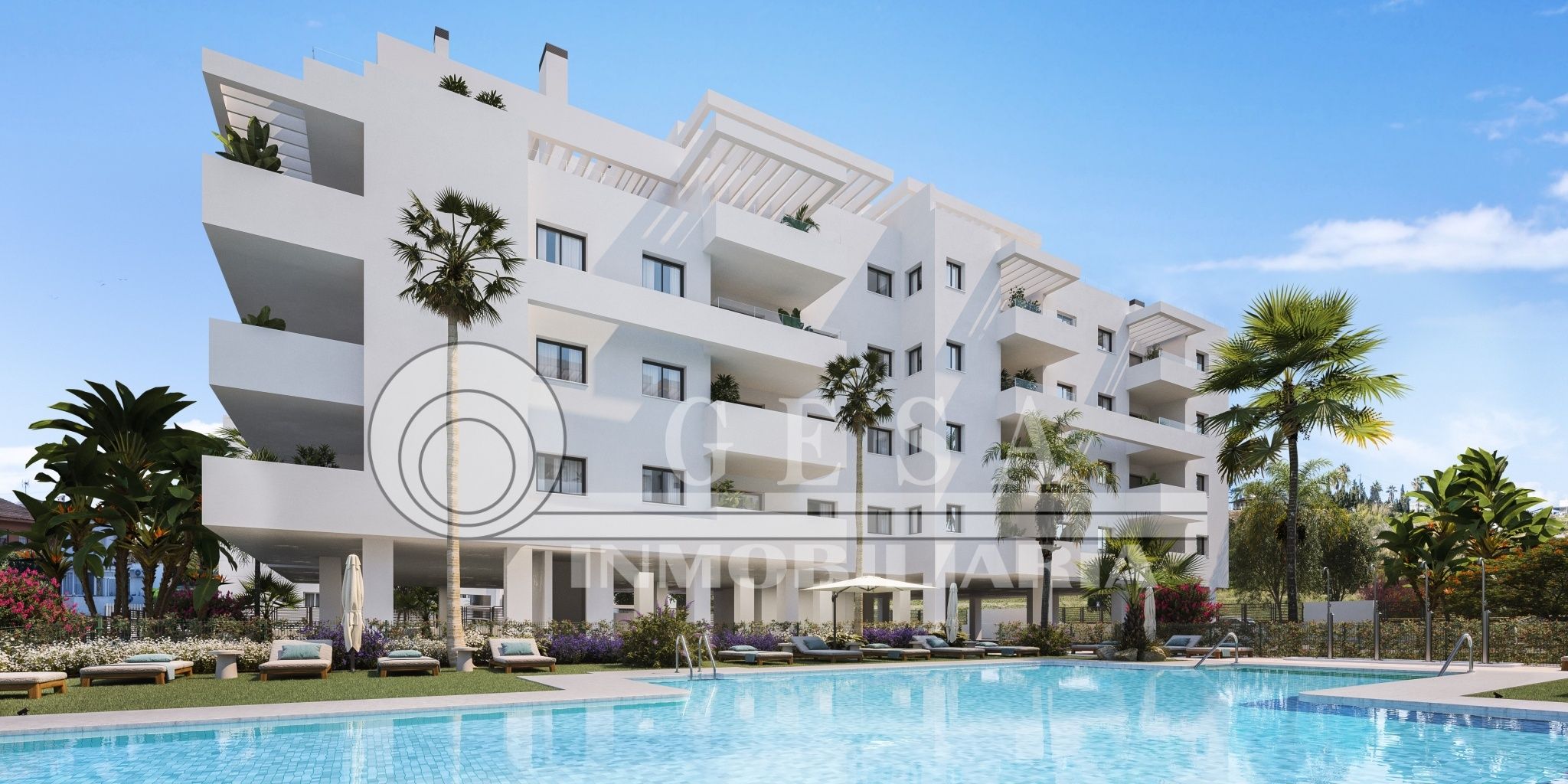 Exterior view of Flat for sale in Algarrobo  with Air Conditioner, Heating and Swimming Pool