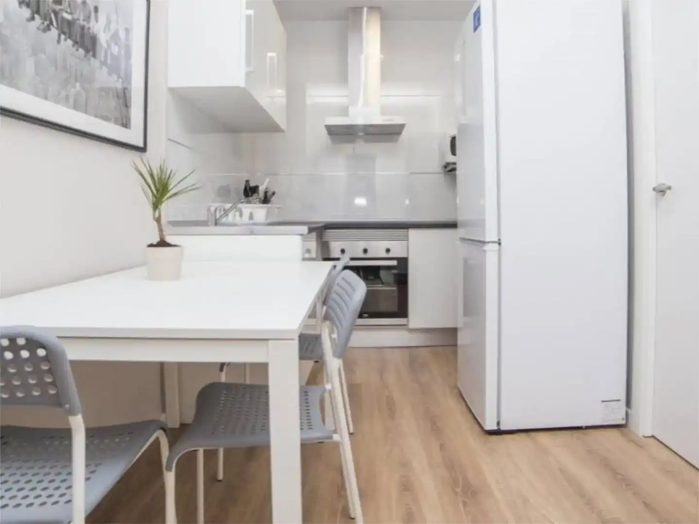 Kitchen of Attic for rent in Valencia  with Furnished and Balcony