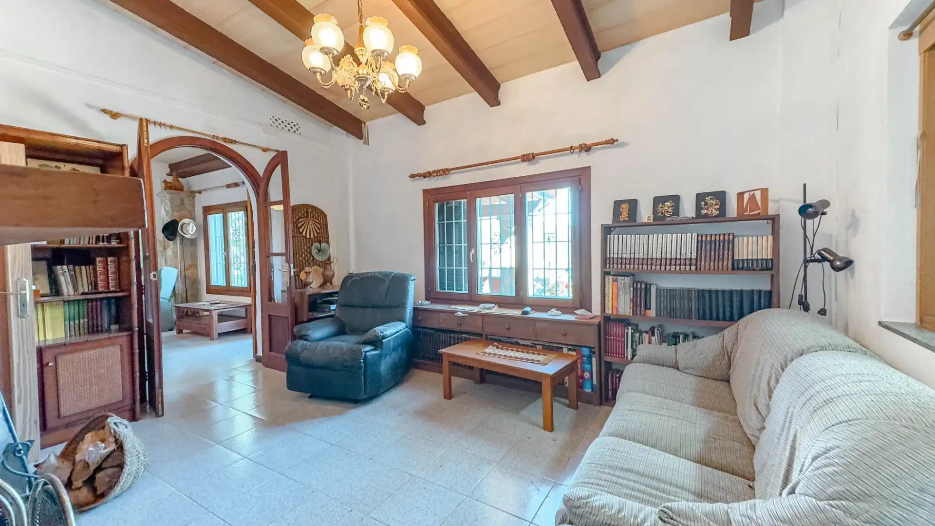 Living room of Country homes for sale in Puigpunyent  with Heating, Private garden and Terrace