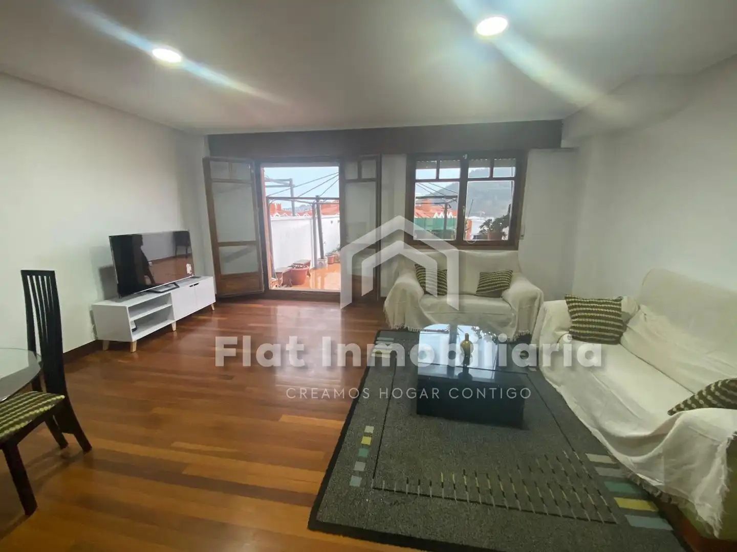 Living room of Houses for rent in Castro-Urdiales  with Heating, Private garden and Parquet flooring