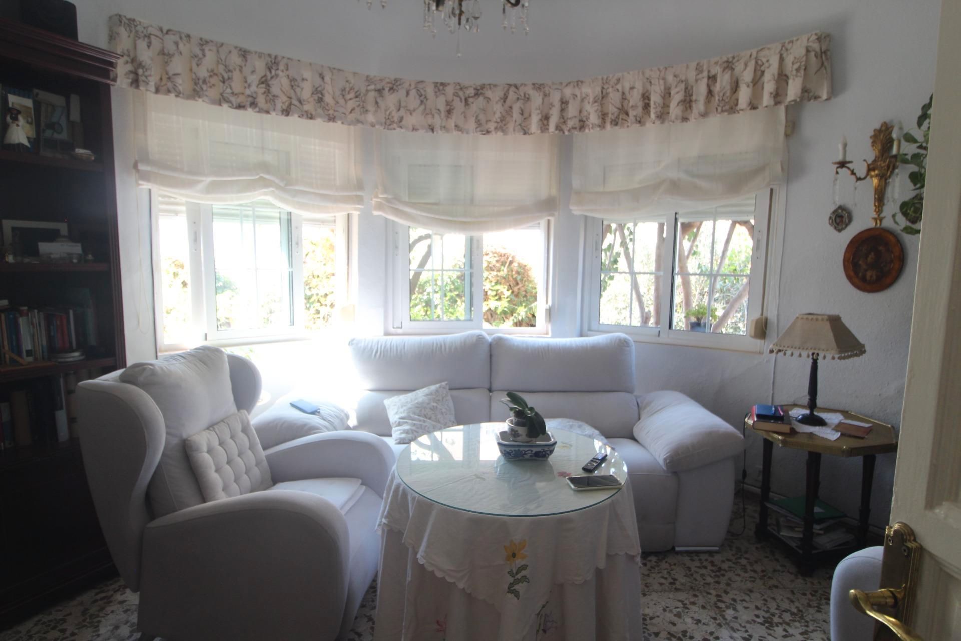 Living room of Single-family semi-detached for sale in Málaga Capital  with Air Conditioner and Terrace