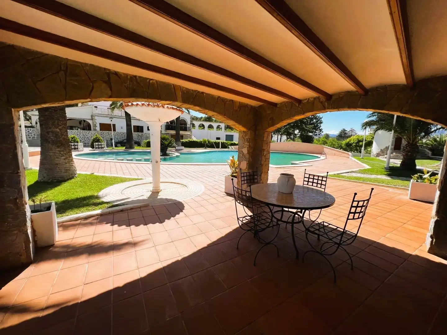 Terraza de Finca rústica en venta en Monóvar  / Monòver con Aire acondicionado, Calefacción y Jardín privado