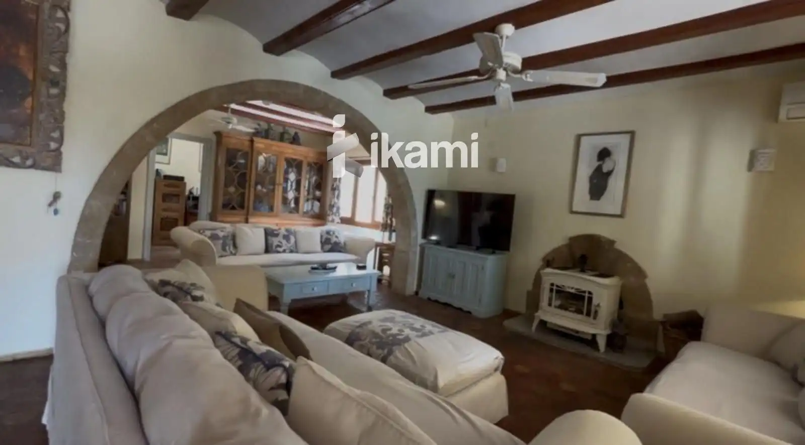 Sala d'estar de Casa o xalet en venda en Jávea / Xàbia amb Aire condicionat, Calefacció i Jardí privat