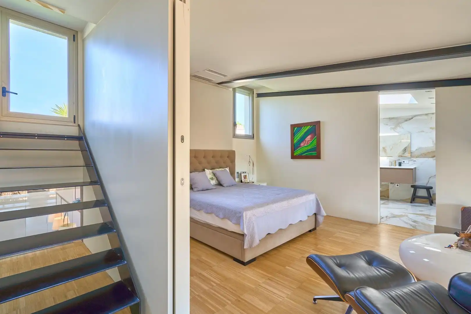 Bedroom of Houses for sale in  Palma de Mallorca  with Air Conditioner, Heating and Parquet flooring