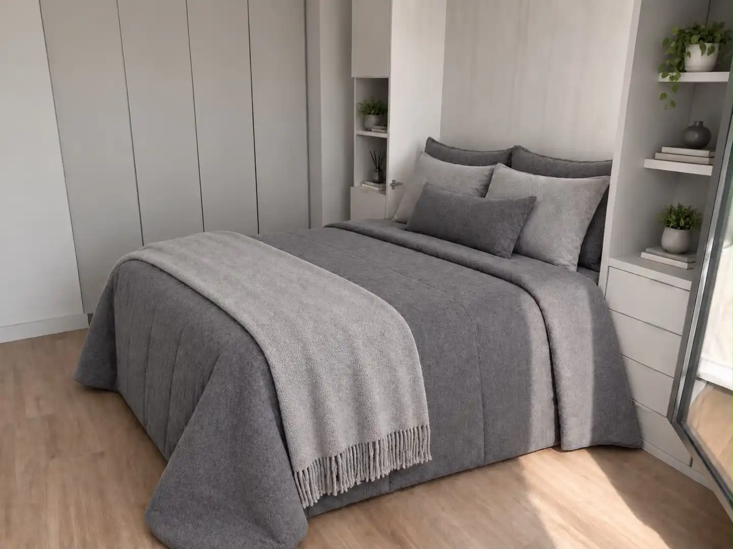 Schlafzimmer von Maisonette zum Verkauf in Ourense Capital  mit Klimaanlage, Terrasse und Balkon