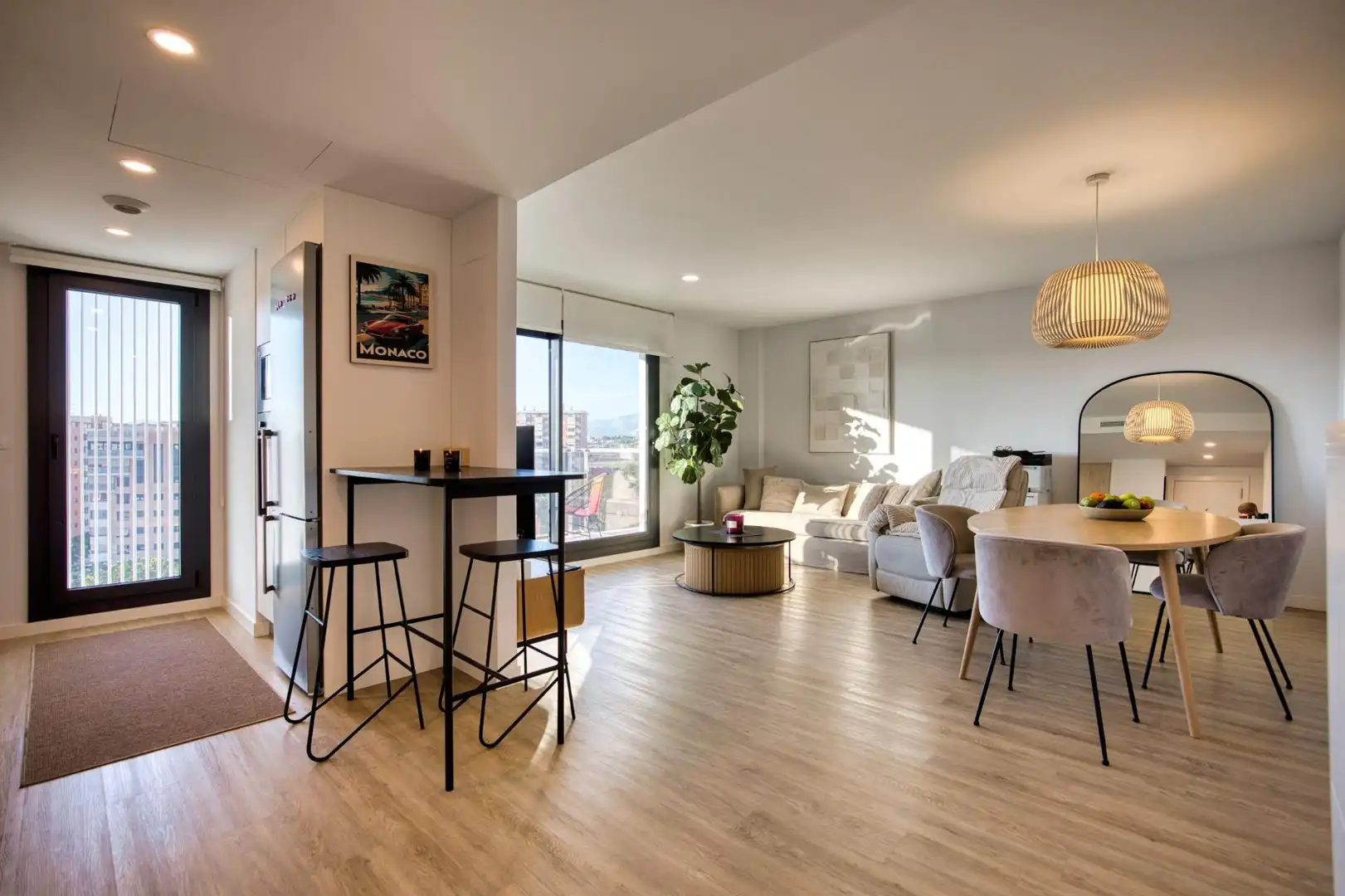 Wohnzimmer von Wohnung zum Verkauf in Alicante / Alacant mit Klimaanlage, Heizung und Terrasse