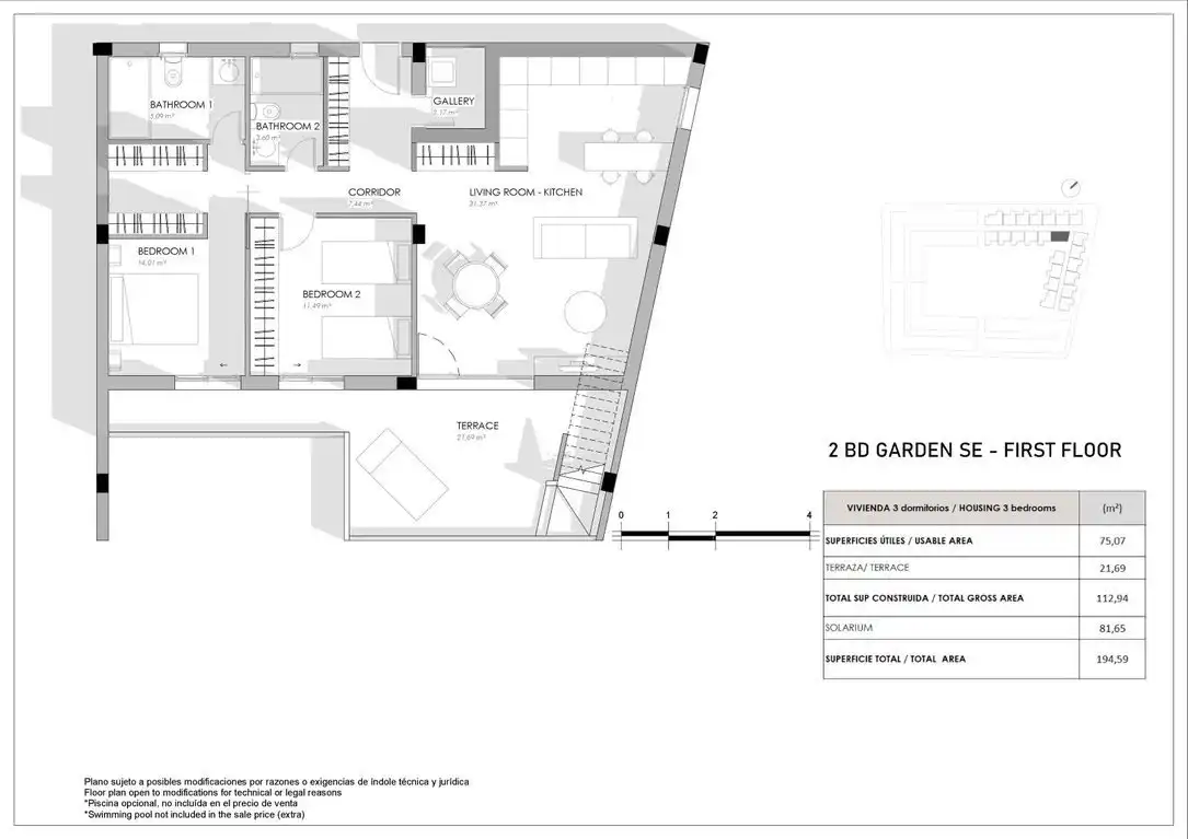 Bungalow amb piscina en venda a Playa del Acequión, Náufragos y Rocío del Mar, imagen 9