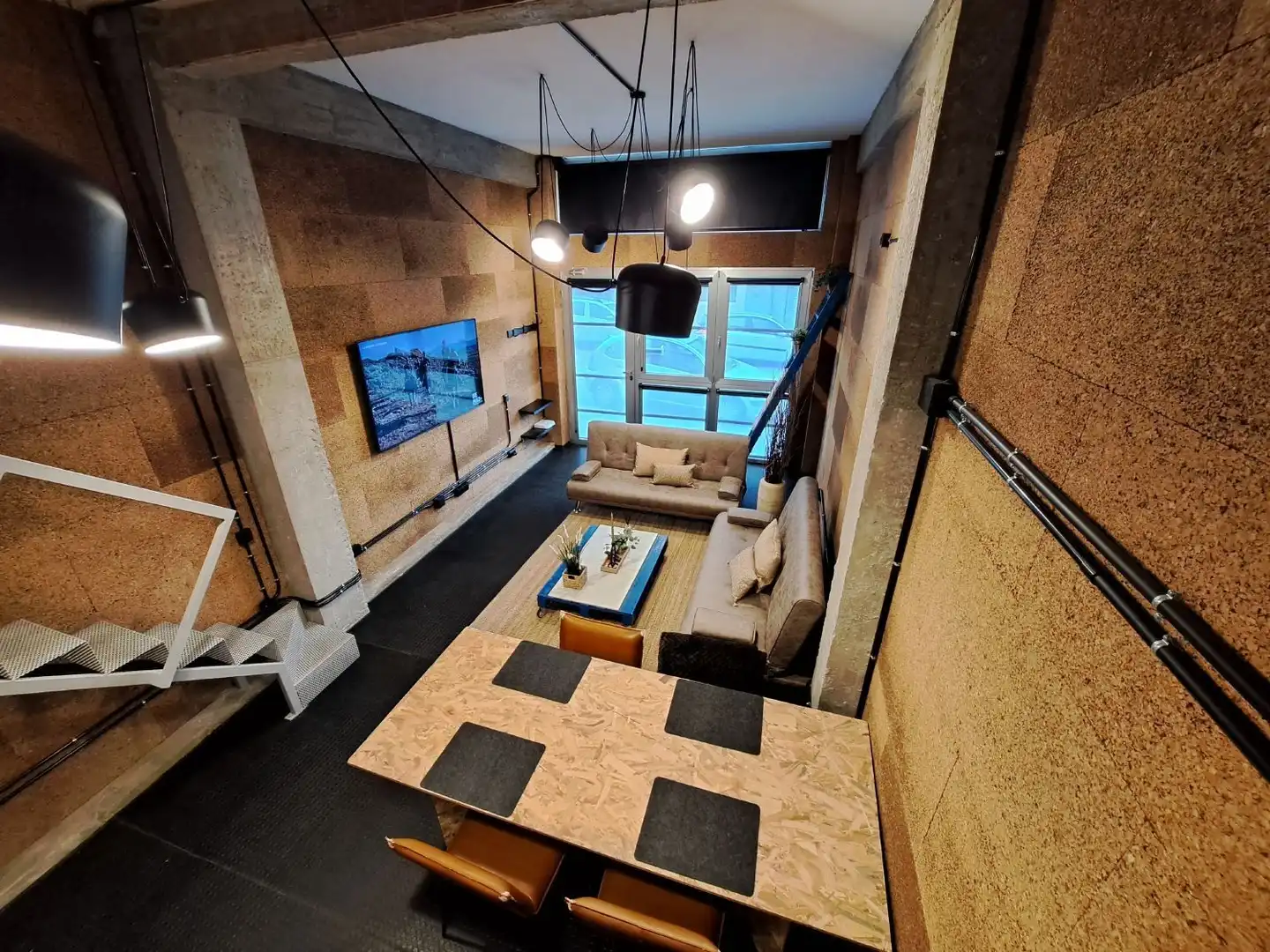 Sala d'estar de Pis de lloguer en A Coruña Capital  amb Calefacció i Moblat